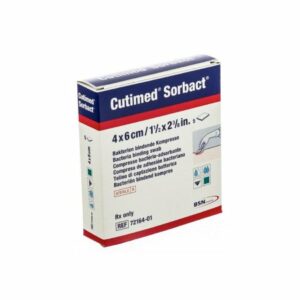 GAUZE, CUTIMED SORBACT STR 1.6X2.4" (5/BX)