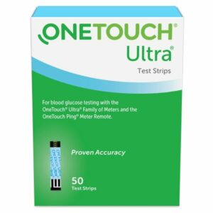 TEST STRIP, BLD GLUC ONE-TOUCHULTRA (50/BX 24BX/CS)
