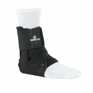 ANKLE BRACE, LACE UP W/TIBA STRP BLK 2XLG
