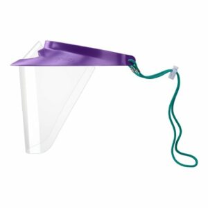 FACESHIELD KIT, W/1 VISOR 2SHLD PURP