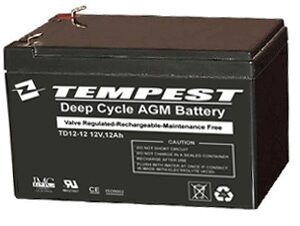 BATTERY, 12 AMP F/COBALT/SPITFIRE SCOOTER