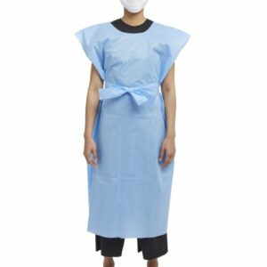 GOWN EXAM XL BLU              50/CS SEWN SHOULDER