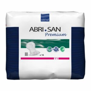 PAD, INCONT ABRI-SAN PREM #11 3400ML 14X27.5 (16/BG 4BG/CS)