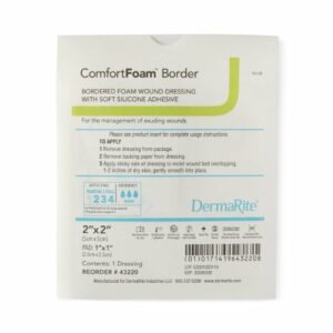 DRESSING, COMFORT FOAM 2"X2" (10/BX)