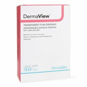 DRESSING, WOUND DERMA VIEW TRANS FILM 6"X11" (10/BX)