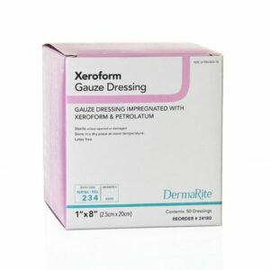 DRESSING, WOUND PETROLATUM XEROFORM 1"X8" (50/BX)