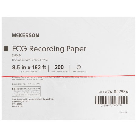 PAPER, ECG F/007984 8.5"X183' (200/PK 10PK/CS)