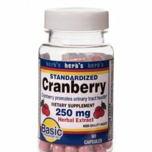 CRANBERRY EXTRACT, CAP 250MG (60/BT)