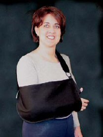 ARM SLING, FOAM STRAP BLK MED
