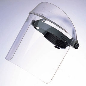 SHIELD, FACE CHEMICAL RESIST 14X8X1/16" THICK