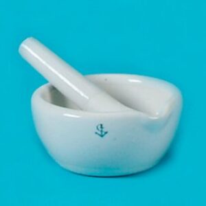 MORTAR & PESTLE, PORCELAIN