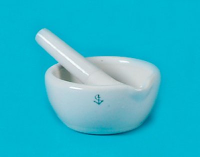 MORTAR & PESTLE, PORCELAIN