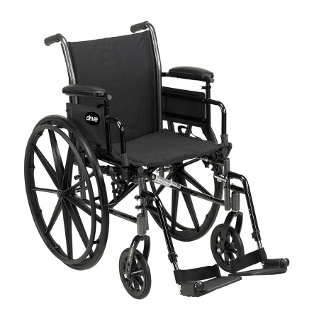 WHEELCHAIR, CRUISER III LT-WT W/DESK ARM & LEGREST 20"