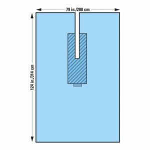 DRAPE, SURGICAL U STR 80"X124"(16/CS)