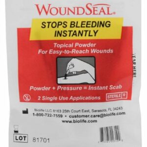 WOUND SEAL, BLEEDING CNTRL BIOLIFE QR PDR (2/PK)