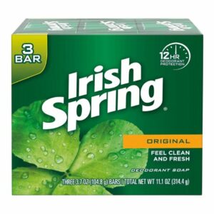 SOAP, BAR IRISH SPRING ORIG SCENT GRN 3.75OZ (3/PK 18PK/CS)