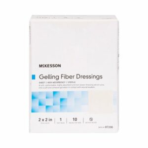 DRESSING, WND GELLING FIBER HIGH-ABSRB 2"X2" (10/BX 10BX/CS)