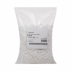 CAP, VAC TUBE WHT 13MM (1000/BG 20BG/CS)