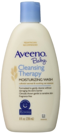 WASH, BABY AVEENO CLEANSING THERAPY 8OZ (12/CS)
