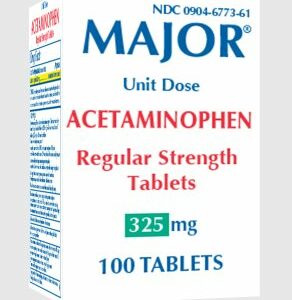 ACETAMINOPHEN, TAB 325MG UD (100/BX)