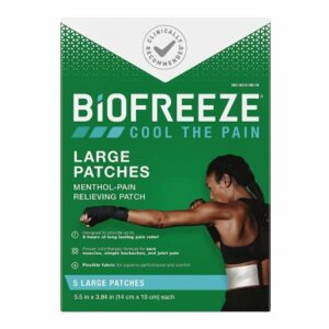 BIOFREEZE, PAIN RELIEVING PATCH LG (5/BX 24BX/CS)