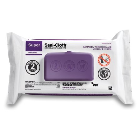WIPE, GERMICIDAL SUPER SANI-CLOTH SFT PAK DISP (80/PK 9PK/CS