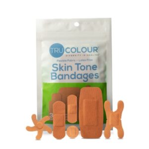 BANDAGE, ADH TRU-COLOUR OLIVE ASTD GRN BG (30/PK 50PK/CS)