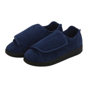 SLIPPER, SILVERTS EASY CLOSURENAVY 2XWIDE SZ12