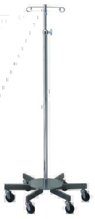 STAND, IV PUMP 4HOOK 6LEG HVY DUTY (2 PCS)