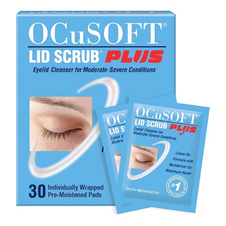 OCUSOFT LID SCRUB PLUS, PAD (30/BX)