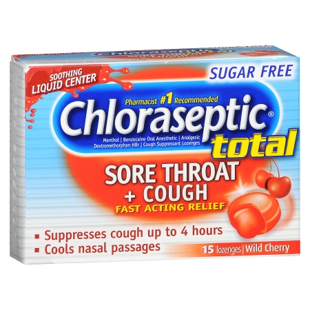 CHLORASEPTIC TOTAL, LOZ CHERRYSF (15/CT)