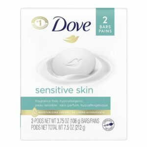 SOAP, DOVE BAR SENSITIVE SKIN UNSCNTD 4.25OZ (2/PK