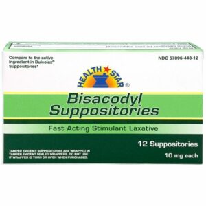BISACOD LAX, SUPP 10MG (12/BX 72BX/CS)