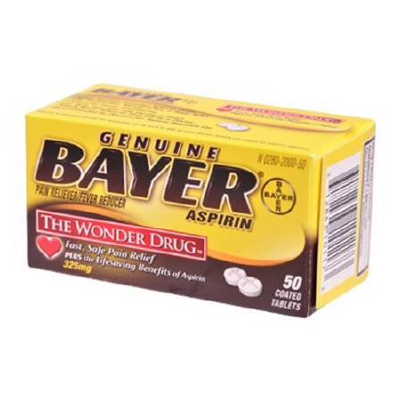 ASPIRIN, TAB 325MG (50/BT)
