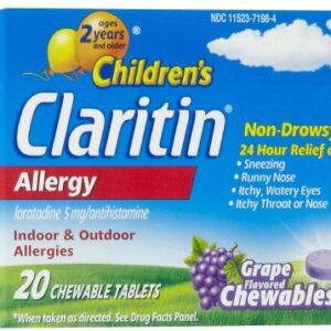 CLARITIN, TAB CHW CHLD GRAPE (20/BX)