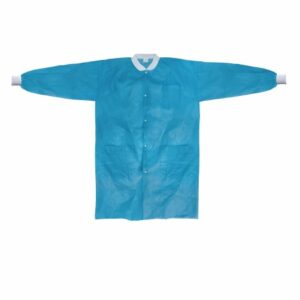 COAT, LAB KNITCUFF LF BLU LG/XLG (10/BG 3BG/CS)