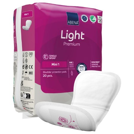 PAD, INCONT ABENA LT PREM ADLTMINI 1 (20/PK 10PK/CS)