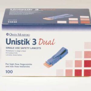 LANCET, UNISTIK III NEONATAL SNGL USE (100/BX)
