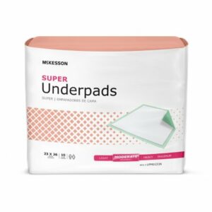UNDERPAD, MODERATE ABSRB 23X36(10/BG 15BG/CS)