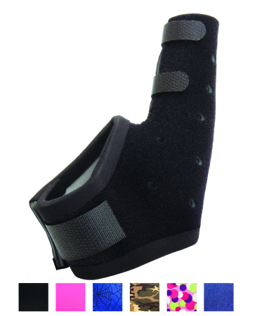 THUMB SPLINT, EXTENDED SHORT SPICA EXOS LT BLK SM