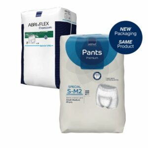 UNDERWEAR, INCONT ABRI-FLEX PREM SZ2 SM/MED 1700ML (20/BG 6B