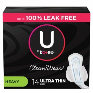 PAD, U BY KOTEX PREM ULTR THINHVY W/WINGS (14/PK 6PK/CS)