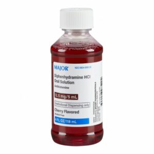 DIPHENHYDRAMINE HCL, LIQ CHERRY 12.5MG/5ML 4OZ
