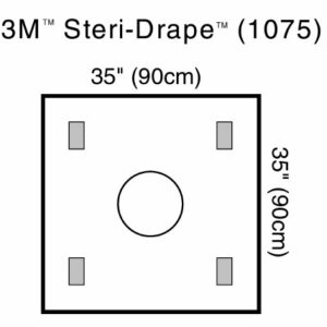 DRAPE, WND EDGE PROT 35"X35" RING 8 5/8" (10/BX)