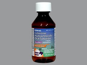 CETIRIZINE HCL, SOL 1MG/ML 4OZ