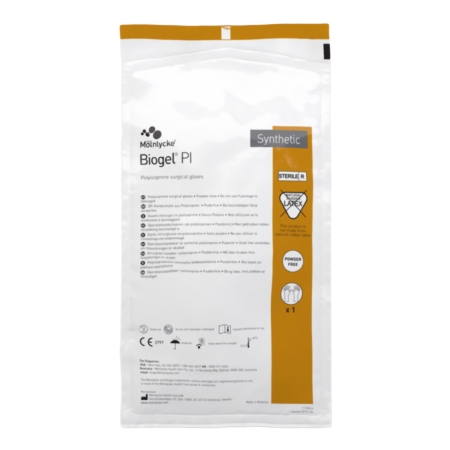 GLOVE, SURG PLYISO 6.5 STR2 SMTH (50PR/BX 4BX/CS)