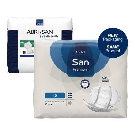 PAD, INCONT ABRI-SAN PREM #10 2800ML 14X27.5 (21/BG 4BG/CS)