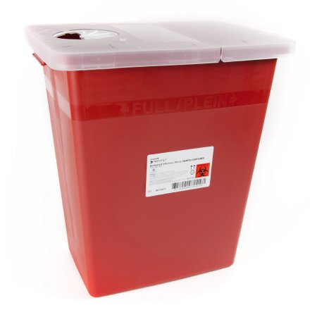 CONTAINER SHARPS RED 8GL STACKABLE (10/CS)
