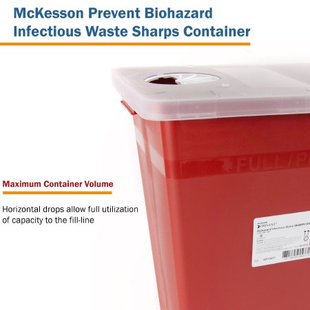 CONTAINER SHARPS RED 8GL STACKABLE (10/CS) - Image 3